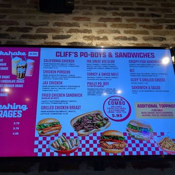 Cliff's Hamburger Grill - Menu - Burgers Near Me - Houston, Texas