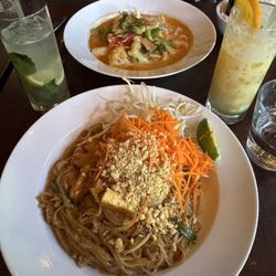 Pad Thai and Panang curry