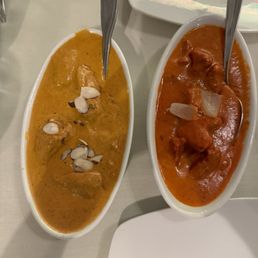 Korma chicken and Butter chicken Korma chicken and Butter chicken