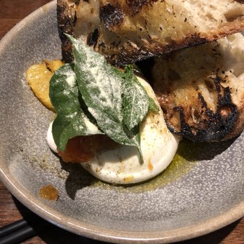 Kyu - Burrata with marmalade and toast - Asian Fusion Near Me - Miami, Florida Kyu - Burrata with marmalade and toast - Asian Fusion Near Me - Miami, Florida