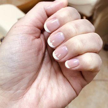 Classy Nails & Spa - Classic French manicure with rounded tips. - Nail Salons Near Me - Long Beach, California