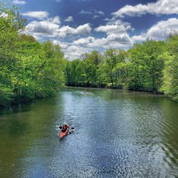 Paddle Boston - Blessing of the Bay Boathouse - Paddle upstream towards the Mystic Lakes