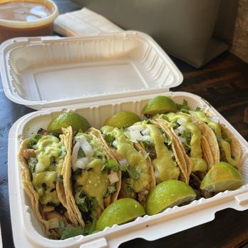 Pio Picos Tacos - Chicken and carne asada tacos with everything on it. Green avocado sauce, unions, and cilantro. - Tacos Near Me - Ontario, California Pio Picos Tacos - Chicken and carne asada tacos with everything on it. Green avocado sauce, unions, and cilantro. - Tacos Near Me - Ontario, California