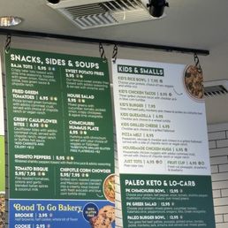 Menu as of 05/2026