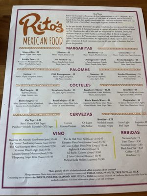 Menu photo 6 Rito's Mexican Food Phoenix, AZ Menu photo 6 Rito's Mexican Food Phoenix, AZ