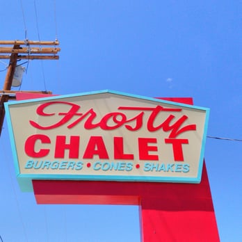Frosty Chalet - The sign - Burgers Near Me - Lone Pine, California