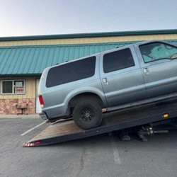 Sam Berri Towing - Ford Excursion resting spot for the weekend.