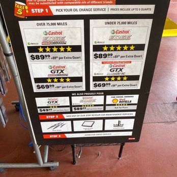 Take 5 Oil Change - these are the oils that they have - Oil Change Stations Near Me - Plano, Texas Take 5 Oil Change - these are the oils that they have - Oil Change Stations Near Me - Plano, Texas