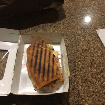 Panera Bread - Burnt frontega chicken sandwich. This location of Panera is a horrible reflection on such a good brand.  Will not return to this location. - Sandwiches Near Me - Douglasville, Georgia