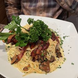 Restaurant Vieux Valais - Carbonara. Again big portion!