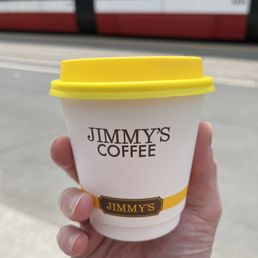 a cup of jimmy's coffee