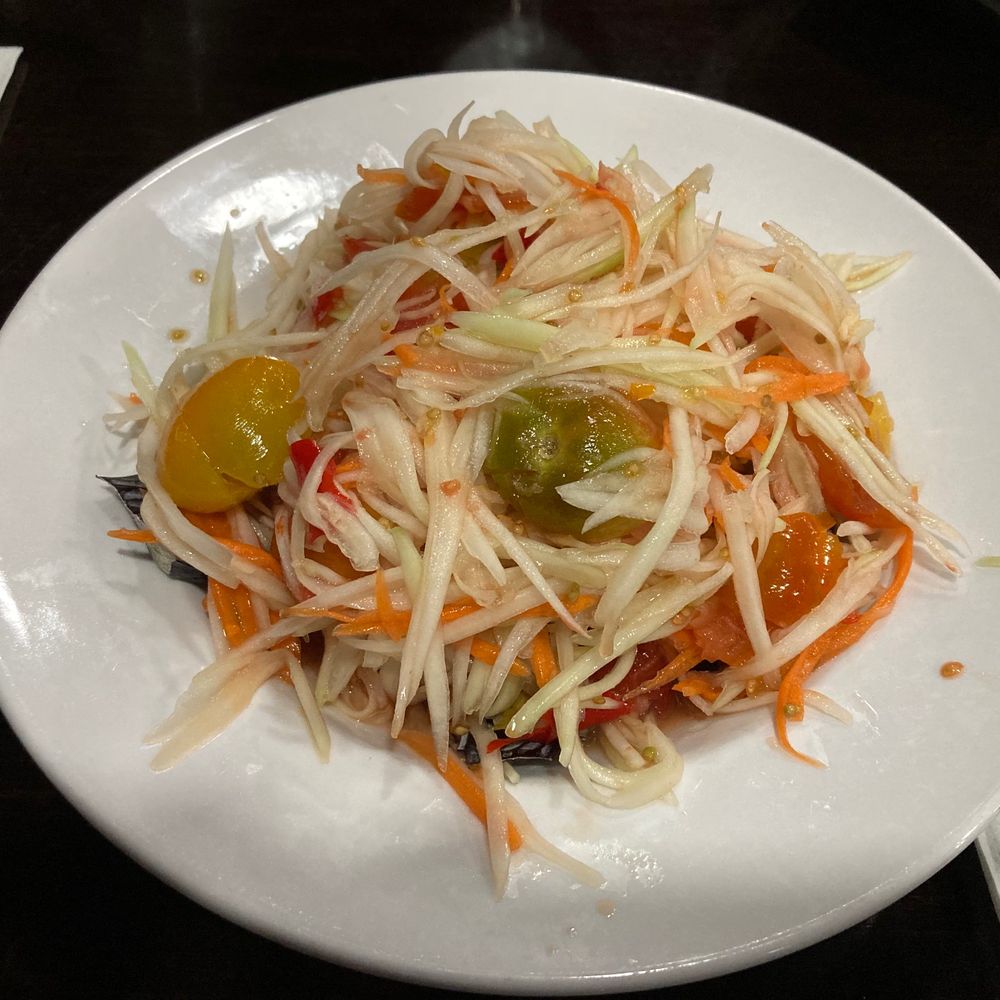 Wild Elephant - Papaya salad. Good flavor, but I prefer my salad to have peanuts in it (this one didn't have any peanuts). - Asian Fusion Near Me - Irondequoit, New York Wild Elephant - Papaya salad. Good flavor, but I prefer my salad to have peanuts in it (this one didn't have any peanuts). - Asian Fusion Near Me - Irondequoit, New York