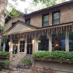 A view outside the inn and restaurant/bar