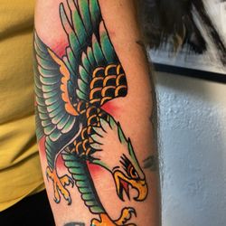 Texas Rose Tattoo - Traditional eagle tattoo