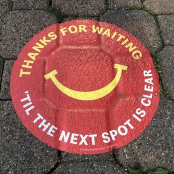 McDonald's - Social distancing sticker~ (August 2020) - Fast Food Near Me - New Westminster, British Columbia