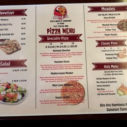 Crust and Roll Pizza&Sushi - One side of Menu