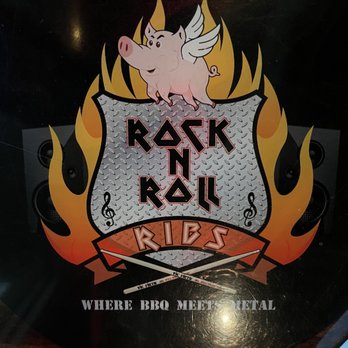 Rock n Roll Ribs - Table logo - Barbeque Near Me - Coral Springs, Florida