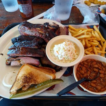Riscky's BBQ - Three meat combo $17.99 - Barbeque Near Me - Fort Worth, Texas Riscky's BBQ - Three meat combo $17.99 - Barbeque Near Me - Fort Worth, Texas
