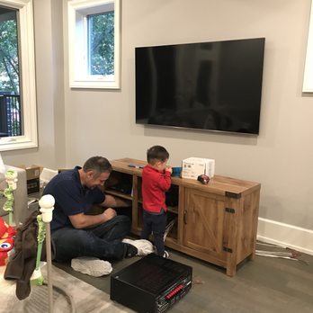 HDInstalls - Stephen with my son. He is very good with kids! - TV Mounting Near Me - Chicago, Illinois