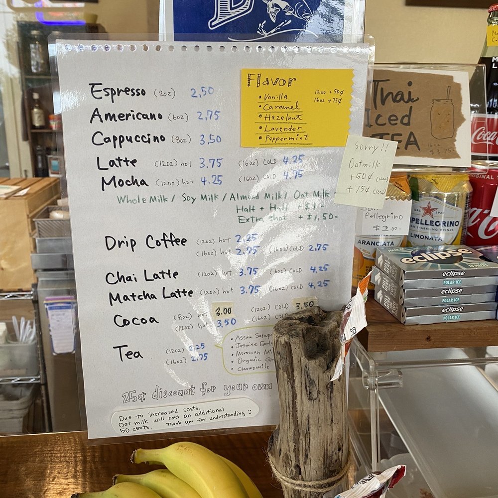 The menu