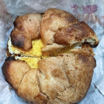 Dunkin' - an egg in a croissant - Donuts Near Me - Cedar Hill, Texas Dunkin' - an egg in a croissant - Donuts Near Me - Cedar Hill, Texas