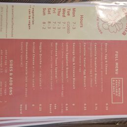 Menu Menu