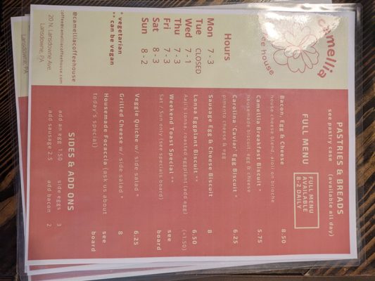 Menu photo 5 Camellia Coffee House Lansdowne, PA Menu photo 5 Camellia Coffee House Lansdowne, PA