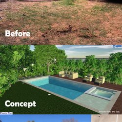 Paradise Pool & Spa - New Construction -- We filled in their previous pool and built a new one!