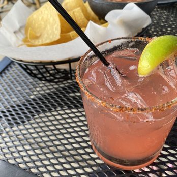 Taco Bravo - Watermelon mezcal, a must have at this mezcal bar! The tacos are yummy too lol - Mexican Near Me - Timonium, Maryland