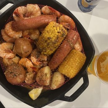 The Hangout - LOW COUNTRY SUPER SHRIMP BOIL - Burgers Near Me - Myrtle Beach, South Carolina