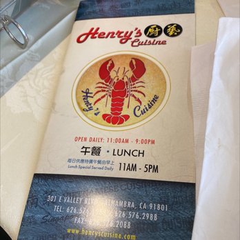Henry's Cuisine - Menu - Asian Fusion Near Me - Alhambra, California