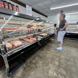 Hubbard's Country Meats - Case displaying pork products