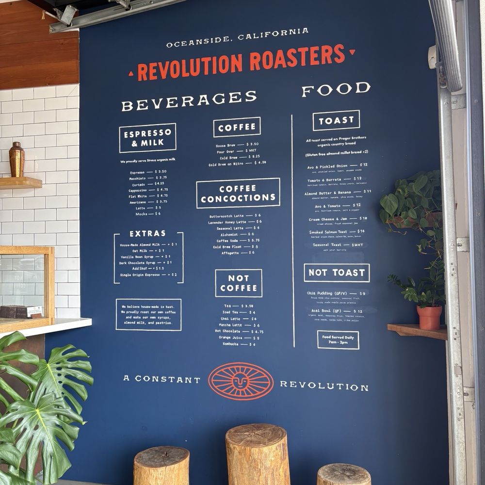 Revolution Roasters - Coffee & Tea Near Me - Oceanside, California