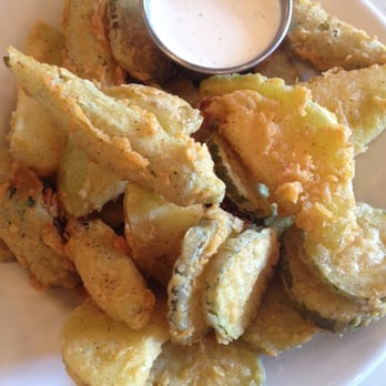 The Place - Fried veggie starter w/ a side of ranch: fried pickles, fried zucchini, & fried okra. - Southern Near Me - Athens, Georgia The Place - Fried veggie starter w/ a side of ranch: fried pickles, fried zucchini, & fried okra. - Southern Near Me - Athens, Georgia