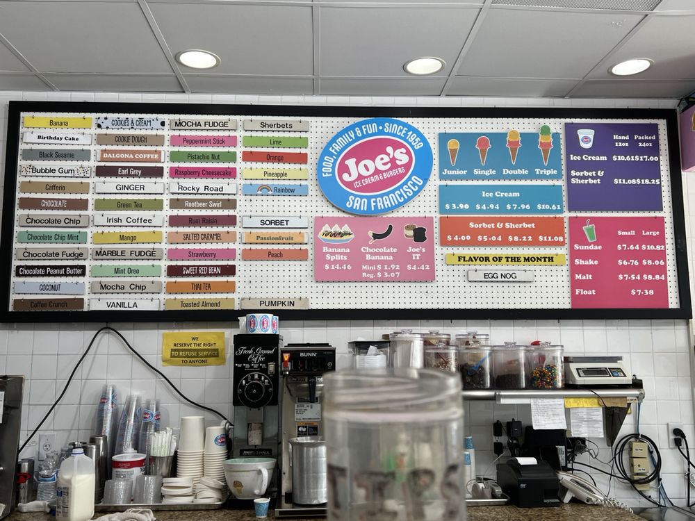Joe’s Ice Cream & Burgers