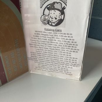 Toasty's Tavern - Beer list at tables - Bars Near Me - Louisville, Kentucky