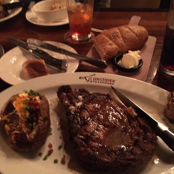 LongHorn Steakhouse - Loaded potato and ribeye steak - Steakhouses Near Me - Newburgh, New York LongHorn Steakhouse - Loaded potato and ribeye steak - Steakhouses Near Me - Newburgh, New York