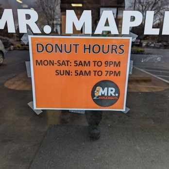 Mr Maple Donuts - Business hours - Donuts Near Me - Vancouver, Washington Mr Maple Donuts - Business hours - Donuts Near Me - Vancouver, Washington