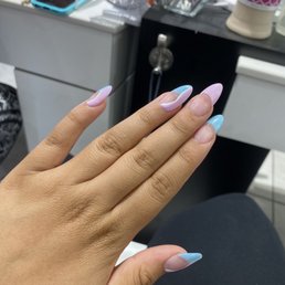 Full set with Lavender,blue, and white design
