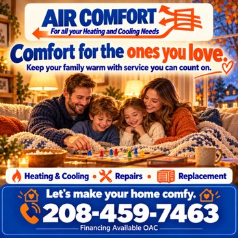 Air Comfort - Heating & Air Conditioning/HVAC Near Me - Nampa, Idaho Air Comfort - Heating & Air Conditioning/HVAC Near Me - Nampa, Idaho