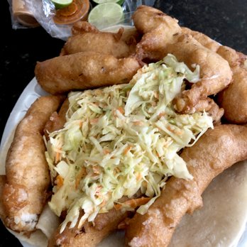 Baja Mar Mariscos Y Cahuamanta - 4 orders of fish tacos. - Seafood Near Me - Tucson, Arizona