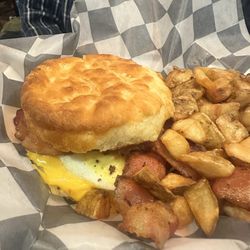 Sam Adams - Bacon, Egg and Cheese Biscuit