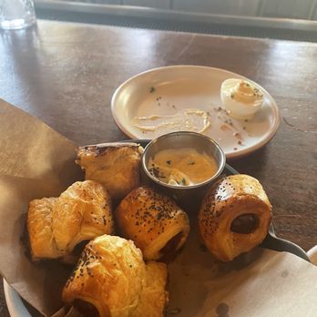 Culinary Dropout - Wagyu Pigs in blanket and Deviled eggs Happy Hour - New American Near Me - Scottsdale, Arizona Culinary Dropout - Wagyu Pigs in blanket and Deviled eggs Happy Hour - New American Near Me - Scottsdale, Arizona