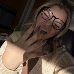 Blue Nails - Dip with tips