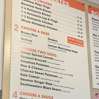 Fields Good Chicken - Menu - Salad Near Me - New York, New York Fields Good Chicken - Menu - Salad Near Me - New York, New York