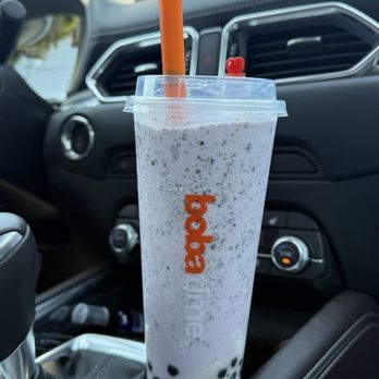 It's Boba Time - San Pedro - Taro coconut smoothie with oreo and boba - Desserts Near Me - San Pedro, California