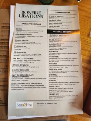 Menu photo 7 Bonfire Grill Tomball, TX
