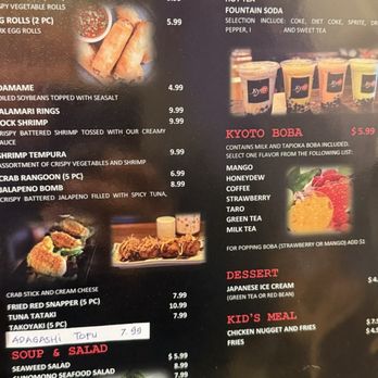 Kyoto Nora - Menu - Sushi Bars Near Me - Indianapolis, Indiana Kyoto Nora - Menu - Sushi Bars Near Me - Indianapolis, Indiana