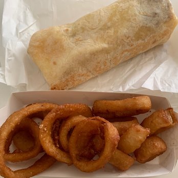 Dog Haus Biergarten - Long Beach - ONION RINGS BACON BREAKFAST BURRITO - Burgers Near Me - Long Beach, California