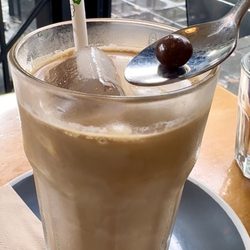 Honey iced latte